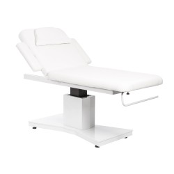 Table Esthétique et Massage Electrique 2 plans 71 cm + accoudoirs Blanc ou Noir