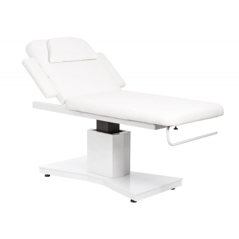 Table Esthétique et Massage Electrique 2 plans 71 cm + accoudoirs Blanc ou Noir - 1
