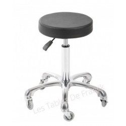 Tabouret Réglable Noir à Roulettes silencieuses !Nouveau Modéle!