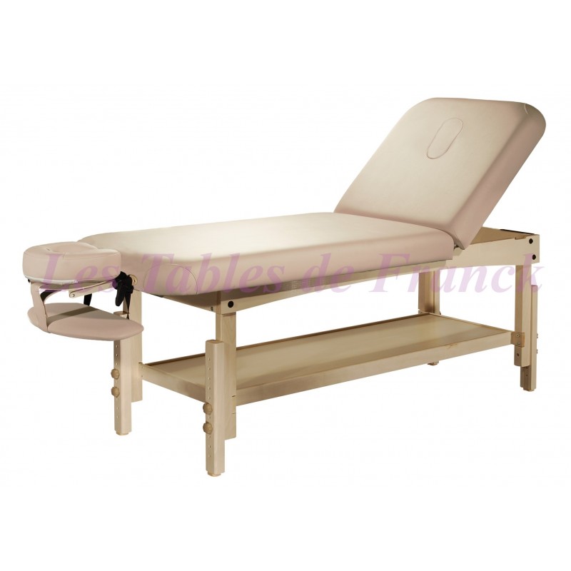 Table de massage fixe en bois pour esthéticiennes professionnelles Comfort