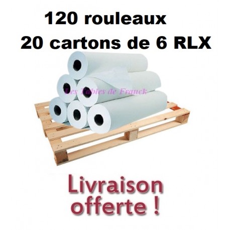 Palette de Cartons de draps d'examen 50 - 60 ou 70cm - LIVRAISON OFFERTE - 1