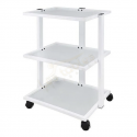 Gueridon - Trolley esthétique Facile – 3 étagères verre – compatible hot caby*