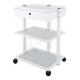 Chariot / Guéridon à Roulettes 1 tiroir compatible avec Chauffe serviette