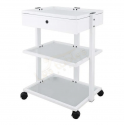 Chariot / Guéridon à Roulettes 1 tiroir compatible avec Chauffe serviette