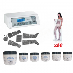 KIT 50 soins drainants : Couverture de Pressothérapie + 50 pantalons de pressothérapie + 6 gels de cryothérapie - 1