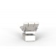 Table de massage électrique OKEN white – 4 moteurs, Chauffante, 199×79 cm
