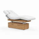Table de massage électrique OKEN – 4 moteurs, Chauffante, 199×79 cm - Bois naturel