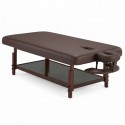Table Fixe de Massage Thai en Bois Massif - 1M de large